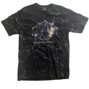 Vintage Harley Davidson Supercharged T-shirt dover ohio  Size Large Vintage 1999